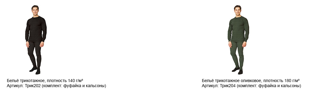 Новинки ассортимента — термобельё и трикотажное нательное бельё в Омске